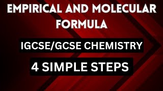 EMPIRICAL AND MOLECULAR FORMULA  SIMPLE STEPS  PRACTICE PROBLEMS [upl. by Llehsad709]