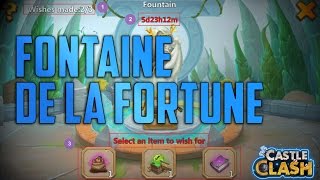 Castle Clash Fontaine de la fortune à vos voeux [upl. by Yraht]