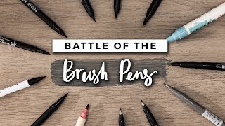 Which Brush Pen is the Best  STATIONERY SHOWDOWN [upl. by Refenej70]