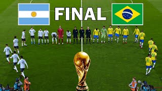 ARGENTINA vs BRAZIL  FIFA World Cup 2026™ Final  Full Match Messi vs Vinicius Jr  Realistic PES [upl. by Kellsie]