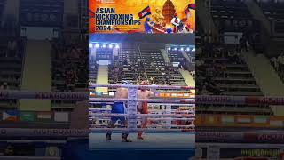 Honorio Banario🇵🇭 Vs Rayimjonov Davlatbek🇺🇿  Finals 75kg k1Asian Kickboxing Championship 2024 [upl. by Nailliw]