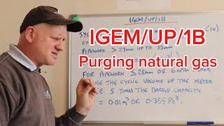 IGEMUP1B purging natural gas for domestic gas engineers all you need to know gastraining [upl. by Lerret]