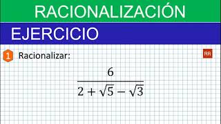 Racionalización  Conceptos básicos [upl. by Janina]