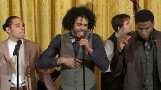 Hamilton cast performs quotAlexander Hamiltonquot at White House [upl. by Chantal324]