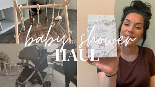 BABY SHOWER HAUL  newborn necessities baby item recommendations amp baby links [upl. by Hairahs442]