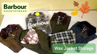 Barbour Wax Jacket Storage [upl. by Annoerb170]