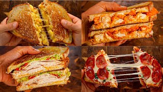 500 Calorie Panini Recipes  4 Easy High Protein Sandwiches [upl. by Fillander]