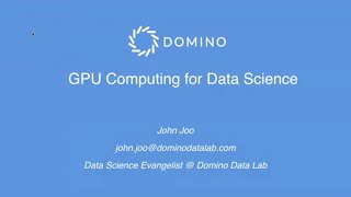 Webinar quotGPU Computing for Data Sciencequot [upl. by Ciprian941]