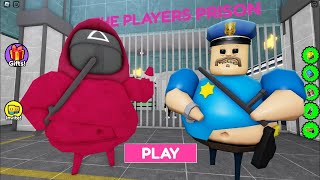 ESACPE FROM SQUID GAME 2 BARRYS PRISON RUN obby Roblox [upl. by Trebo]