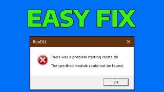 How To Fix RunDLL There Was a Problem Starting in Windows [upl. by Retnyw]