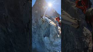 jumping of the eiger north face 🇨🇭 mountains adrenaline flying alps basejump nature summer [upl. by Towers]