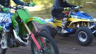 Suzuki LT500R vs Kawasaki KX500 [upl. by Sanoj406]