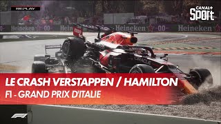 Laccident de lannée  Crash entre Verstappen et Hamilton [upl. by Birecree]