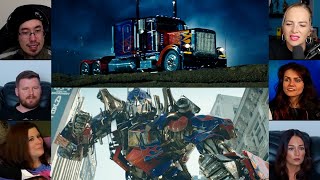 Entrance of Optimus Prime and His Crew Transformers  2007  Reaction Mashup  transformers [upl. by Yruam963]