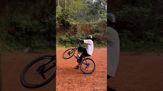 mtb cycle trending stunt 😳😱￼ practice mode😰☠️🫣😨🤯 [upl. by Selassie267]