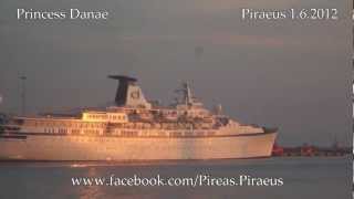 PRINCESS DANAE departure from Piraeus Port [upl. by Aramit]