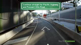 Northern off ramp to Pennant Hills Road [upl. by Nnorahs]