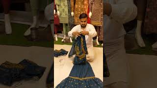 Odder now WhatsApp 03049357765 shefoon fabric full handwork plus garara style viralvideo [upl. by Josefa]