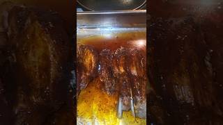 In the Oven amp Saucing the Ribs [upl. by Tillion]