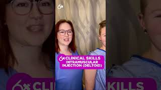 Deltoid Injection Clinical Skills SHORT  LevelUpRN [upl. by Ahsikcin245]