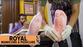 Manicure amp Pedicure at Salon  ASMR  Munna amp Guys [upl. by Riaj]