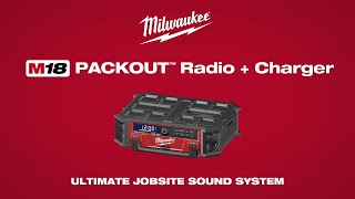 Milwaukee® PACKOUT™ Radio  Charger [upl. by Price]