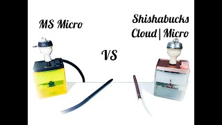 MS Micro VS Shishabucks CloudMicro  Great Hookah Battle [upl. by Sharl]