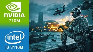 Battlefield 4 Gameplay i3 3110M  710M [upl. by Karlens518]