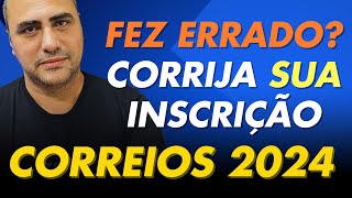 Corrija sua INSCRIÇÃO do concurso dos CORREIOS 2024 e escolha a cidade certa [upl. by Rayshell340]