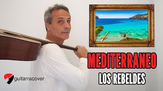 Mediterraneo  Rebeldes  tutorial guitarras básico [upl. by Leiruh]