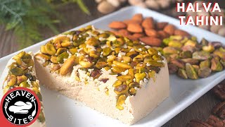 4 ingredients 10 minutes no bake no flour Halva Tahini Recipe sweet [upl. by Aelat]