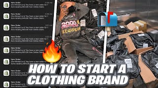 HOW TO START A SUCCESSFUL CLOTHING BRAND IN 2024 STEP BY STEP [upl. by Ynnaej]