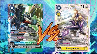 Imperialdramon VS Sakuyamon BT17 Digimon TCG [upl. by Id]