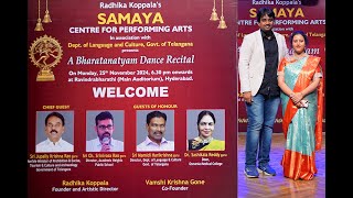 A Bharatanatyam Dance Recital by SAMAYA  centre for performing arts [upl. by Yadnil]