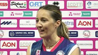 Maja Ognjenovic commenta il successo contro Bergamo [upl. by Llevart]