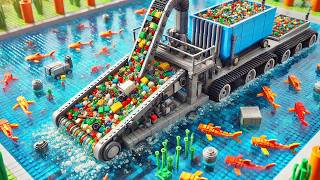 Lego Technology Remove Millions Of Plastics From The Ocean 🗑️ Lego Auto Tech [upl. by Gnohp]