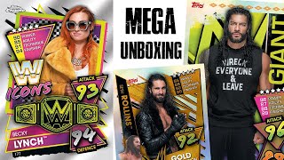 WWE Slam Attax 2021 Super Game Pack Unboxing ft Becky Lynch Roman Reigns Seth Rollins and More [upl. by Tarrant742]