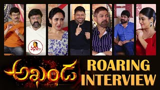 Akhanda Roaring Interview  Balakrishna Pragya Jaiswal Boyapati Srinu Jagapathi Babu Srikanth [upl. by Zosema]