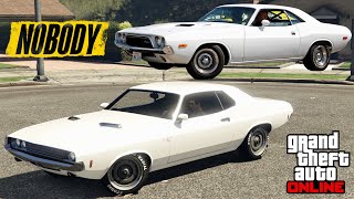 GTA 5  Movie Build  quotNOBODYquot 1972 Dodge Challenger  Bravado Gauntlet Classic Customization [upl. by Atilahs]