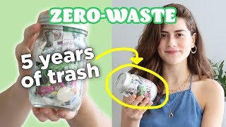 How I Fit 5 Years of My Trash In This Jar [upl. by Creigh]