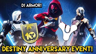 Destiny  10 YEAR ANNIVERSARY EVENT D1 Armor and Secret Chests [upl. by Elokyn]