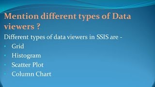 SSIS Interview Questions and Answers for freshers and experienced– Part 6 [upl. by Moore]