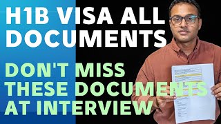 H1B Visa Documentations  Required Documents for H1B Visa Application hindi [upl. by Caiaphas]