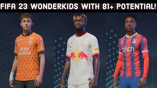 FIFA 23  All Wonderkids with 81 potential and real face [upl. by Tarkany]