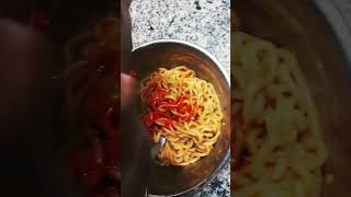 Spciy korean nissin ramen recipe and review korean ramen taste review [upl. by Aneram]