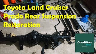 Rear Suspension Brake and Fuel Tank  Toyota Land Cruiser Prado 90 Series Restoration  Part 2 [upl. by Idalia]