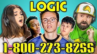 ADULTS REACT TO LOGIC  18002738255 [upl. by Magel]