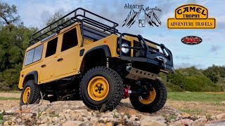 CAMEL TROPHY D110 Defender unboxing and small test RC4WD [upl. by Archangel361]