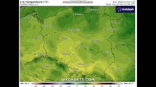 Pogoda na weekend Prognoza temperatur powietrza [upl. by Bergin910]