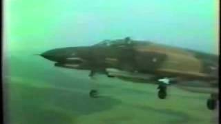 F4E Phantoms formation takeoff and low approach [upl. by Kcirde]